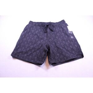 Saints Studio Mens Black Embroidered Cross Mesh Shorts Gothic Streetwear L NEW
